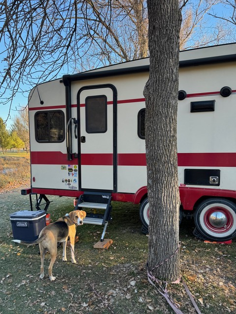 Durby would like to be in the camper with Teresa and Gema