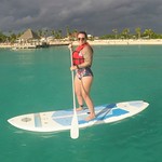 SUP - Stand up paddlin in the ocean